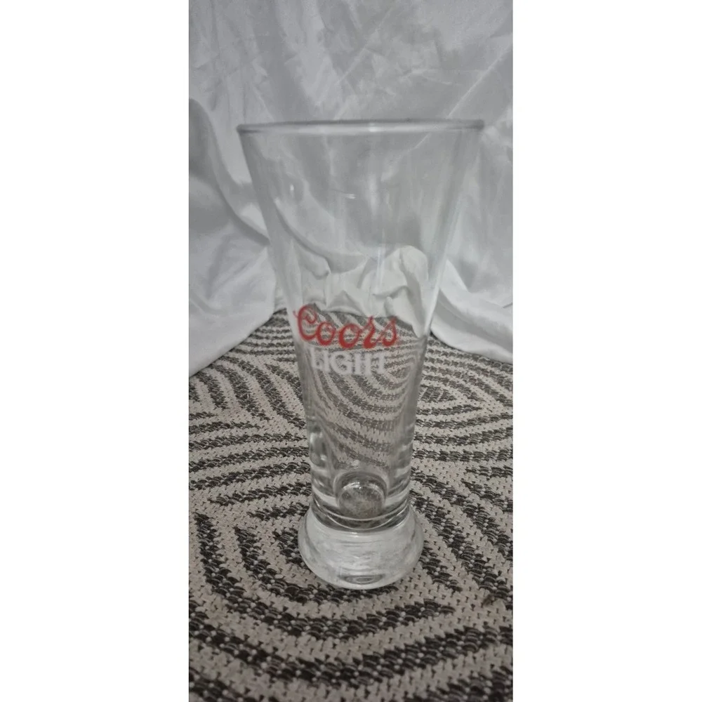 Coors Light‎ & Coca-Cola Glasses (Lot of 2) • Barware Set